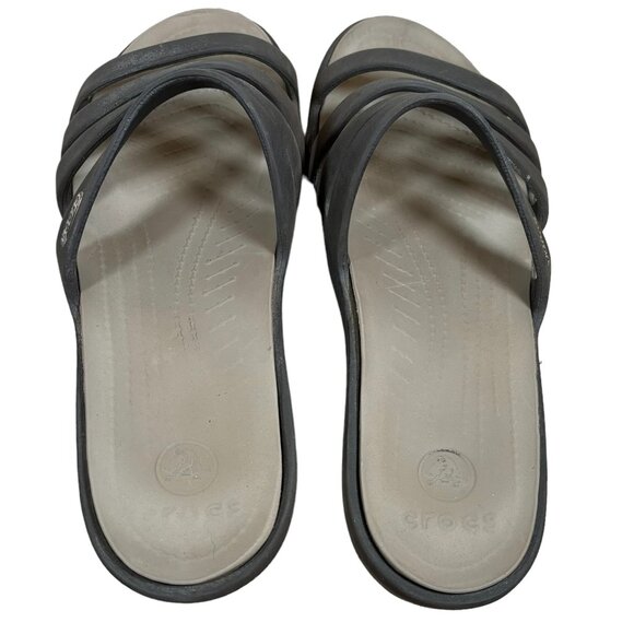 Crocs Rhonda Strappy Wedge Sandals - Picture 8 of 9